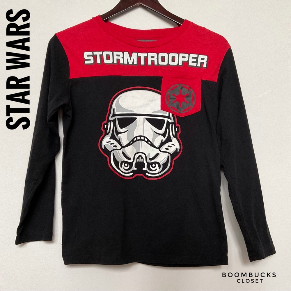 Like New Star Wars Storm Trooper Long sleeves T Shirt Boys Youth Large